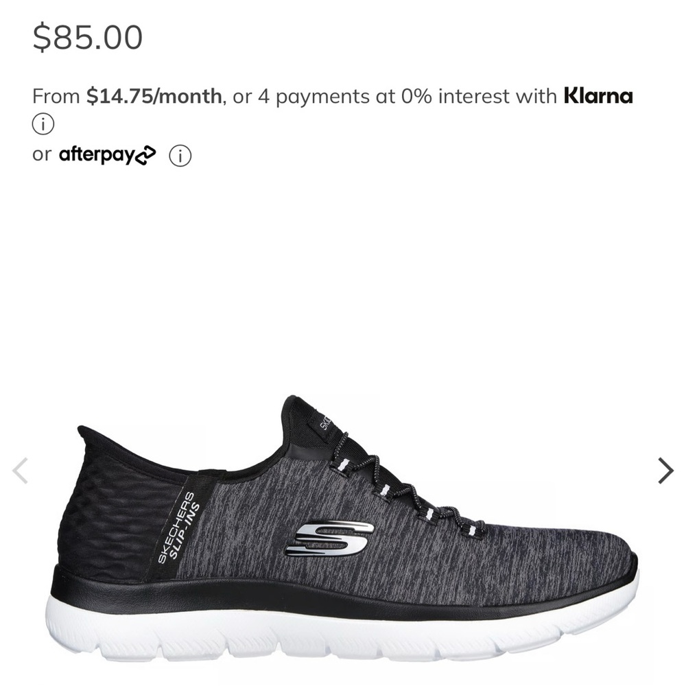 Skechers Charcoal and White Men's Sneakers